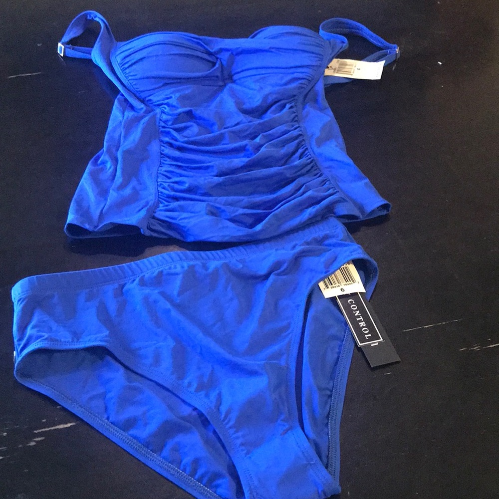 NWT 4 Top/ 6 Bottom La Blanca Blue Tankini Suit 🌟
